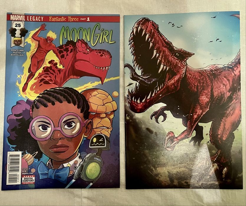 Комікси Moon Girl and Devil Dinosaur #25 і 43