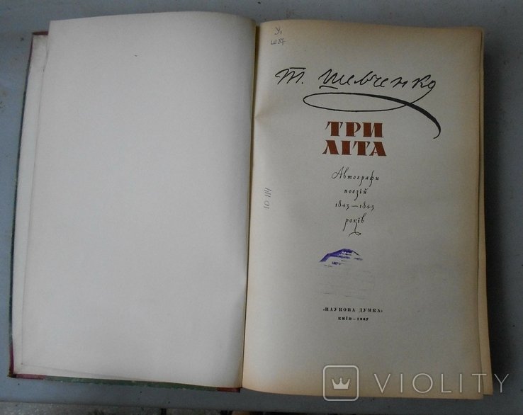 Т.Г. Шевченко. Три лета