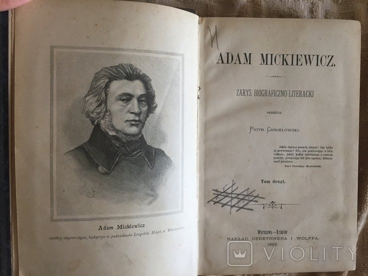 А. Мицкевич. Зarys биографичнолитературный. Том 2