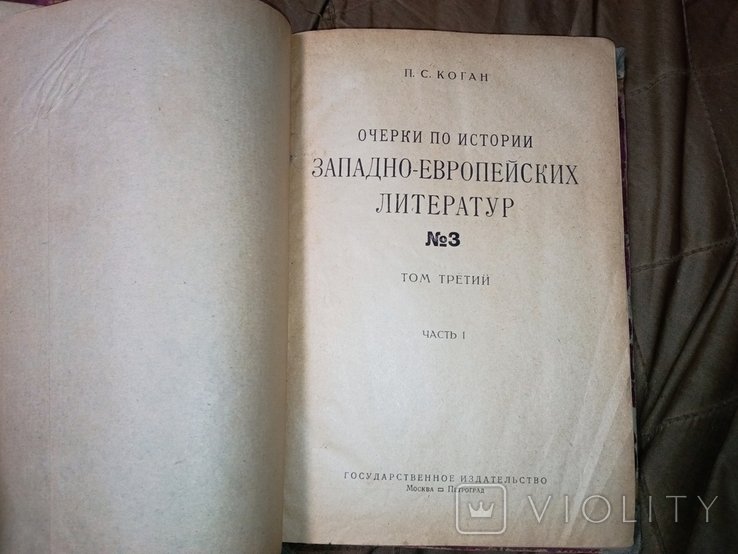 П.С. Коган. Очерки по истории Щападно  Европейских литератур т3